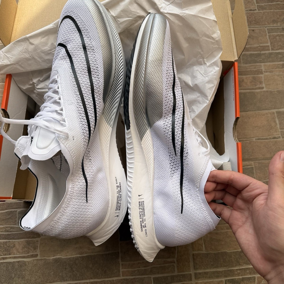 Nike Men's ZoomX Streakfly Size US 15 UK 14 White Black DJ6566-101