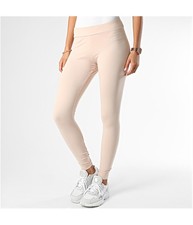 Reebok Womens Classic Vector Logo Yoga Pants, Beige, X-Small