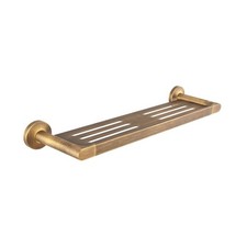 BAGNODESIGN Bristol Wall Mounted Metal  Shelf 380 x 121 x 50 mm Soft Bronze