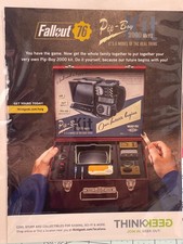 Fallout 76 Pip-Boy 2000 Mk VI Kit ThinkGeek Magazine Ad 2018 Gaming Ephemera