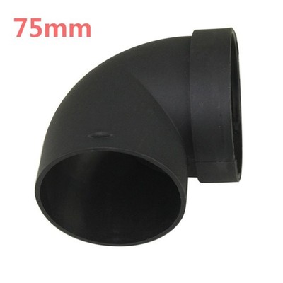 75mm Kanal Rohr Auslassverbinder passend für Standluft Diesel Heizung 90° Bogen