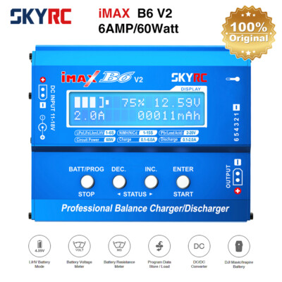SKYRC IMAX B6 V2 6A 60W Balance Ladegerät Entlader für NiMH NiCD LiHV NiCd PB