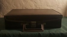 VTG 30 Count Brown Cassette Tape Case Storage Holder BMI Beaux Merzon w/ Tapes