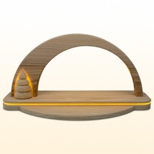 LED-Schwibbogen Leerbogen modern natur Auswahl Erzgebirg Fachhandel asymmetrisch