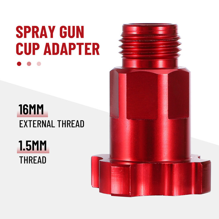 Spray Gun Cup Adapter Fits For Devilbiss Startingline full-size