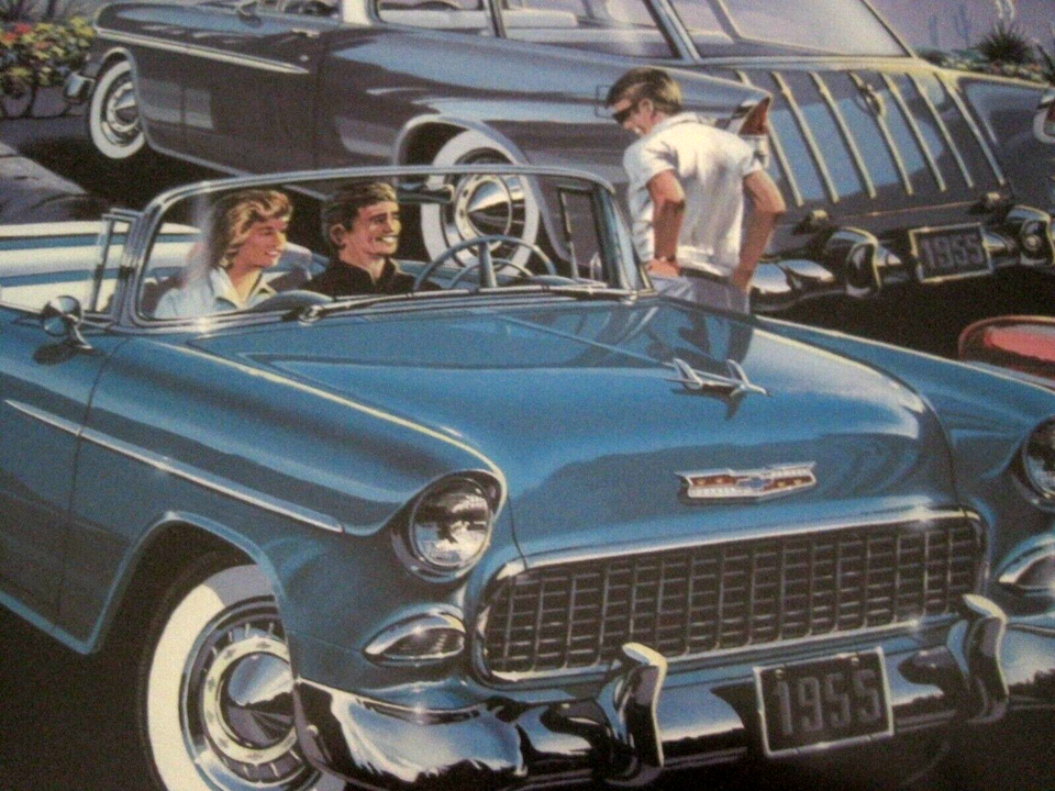 Bob Cadaret Car Designer signed Lithograph Art 252/500 Classic Chevy ...