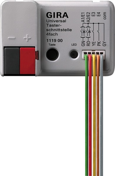 Gira 1119 00 Eib Knx Universal-Tasterschnittstelle Up 4Fach 111900 Neu Ovp-image