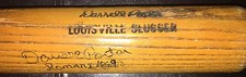 Darrell Porter Signed Game Used Bat St. Louis Cardinals 1982 World Series MVP