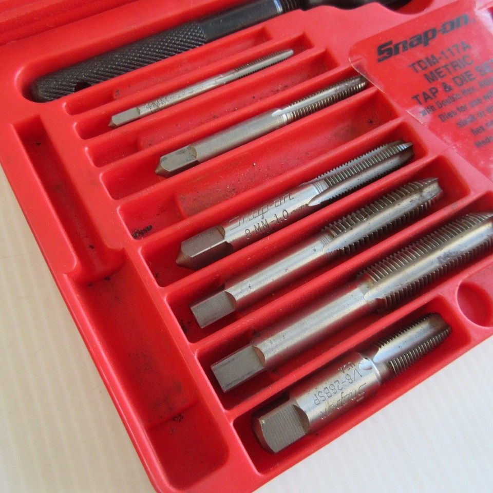 Snap On Tools TDM117A Metric Tap And Die Set AS SHOWN eBay