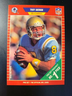 1989 Pro Set Troy Aikman RC card #490 | eBay