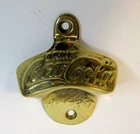 Vintage Brass Coca-Cola Wallmount Bottle Opener