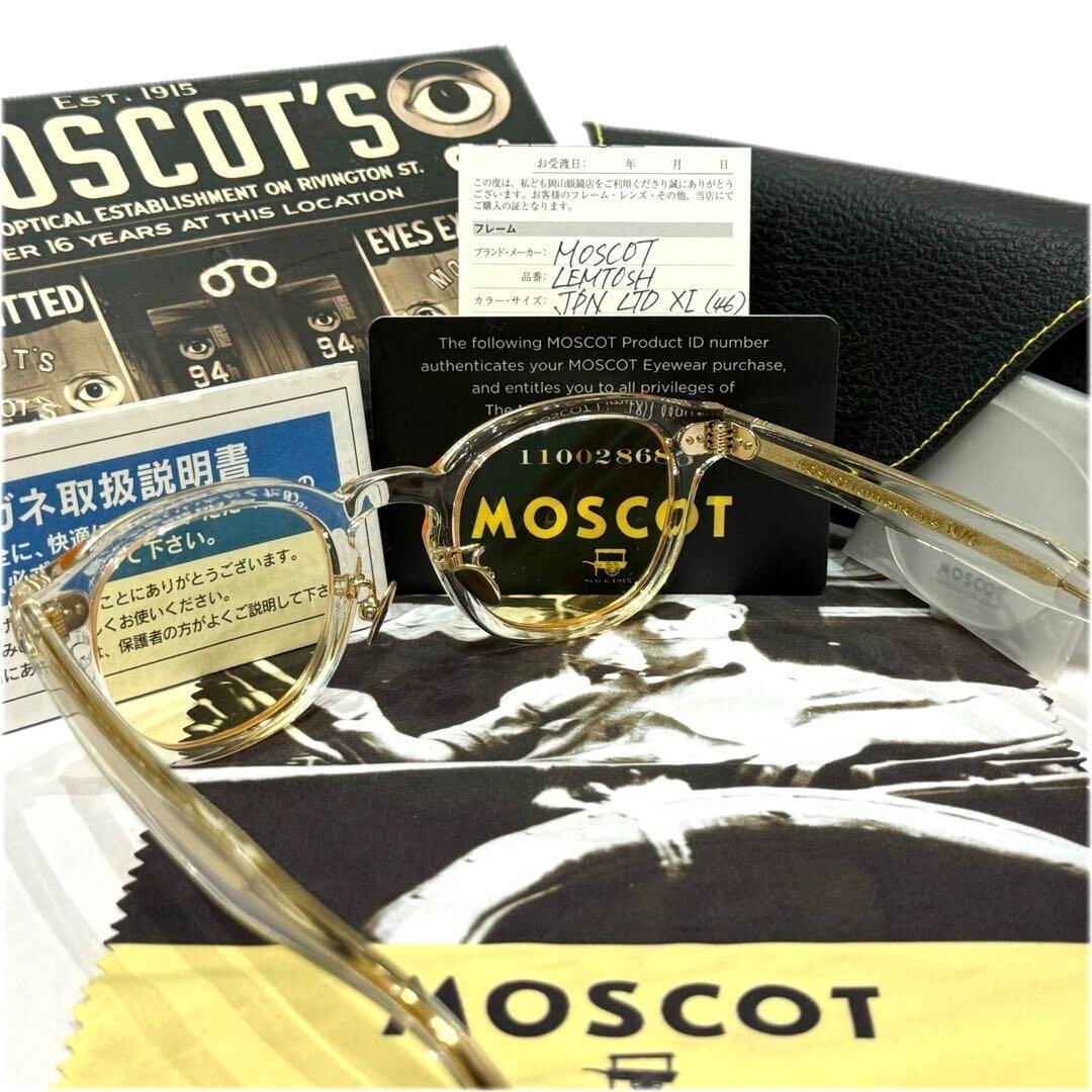 ⭐️MOSCOT LEMTOSH 46■JPN LTD XI■CRYSTAL LEMTOSH CRYSTAL WITH CUSTOM MADE TINTS™ | MOSCOT