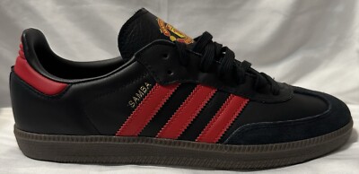 Size 9 - Manchester United x adidas Samba Team Black Real Red for