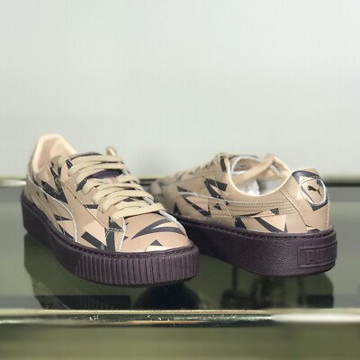 Puma x Naturel Platform Cheetah Thick Bottom Wedge 364458 01 Womens Sz 7 New