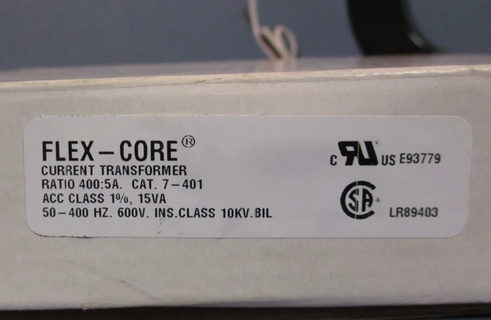 Flex-Core 7-401 Current Transformer 400:5A Ratio 15VA NIB - Image 2 of 4