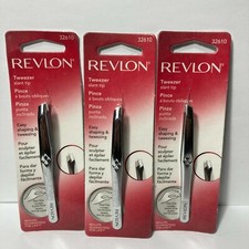 Revlon Slant Tip Tweezer 32610 Easy Shaping Tweezing 3 Pack