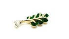Handmade Women's 925 Sterling Silver Pendant Green Topaz — photo 2