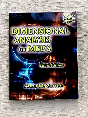 Dimentional Analydis for MEDS, Third Edition, 2006.