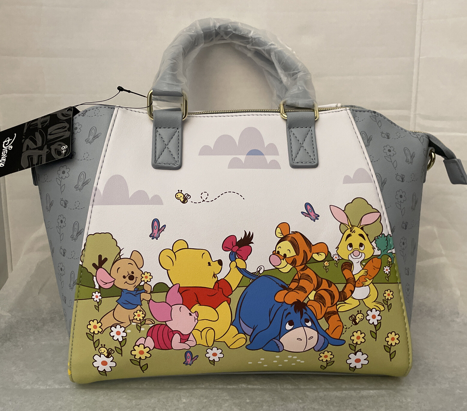 NWT Loungefly Disney Winnie The Pooh & Friends Butterflies Satchel Bag