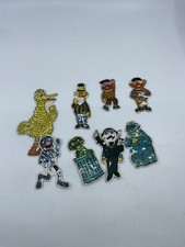 Vintage Fridge Magnets Sesame Street Big Bird Oscar Grover Cookie Bert Ernie