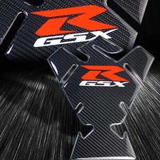 Real Carbon Fiber 3D Gel Gas/Fuel Tank Pad/Eagle-Shaped Logo Sticker Decal GSXR