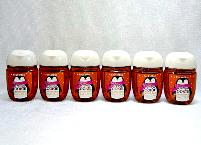 4+Bath+%26+Body+Works+Merry+Cookie+PocketBac+Hand+GEL+Sanitizer+1+Oz