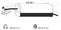 Ernst 310291 EndschalldäMpfer FüR Ford