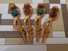 LEGO Ninjago Snake Serpent Staffs - Golden Minifigure Weapon - Lot of 4