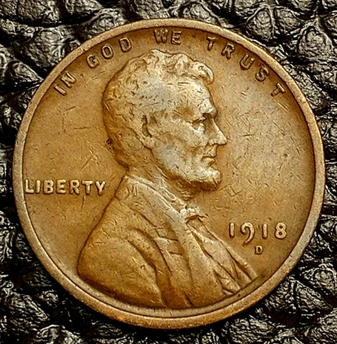 1918-D Lincoln Wheat Cent ~ FINE (F / FN) Condition ~ COMBINED SHIPPING!