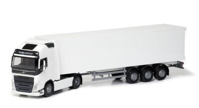 Emek 81132 - Volvo FH Box Semitrailer Truck weiß - Kofferanhänger - 1:25