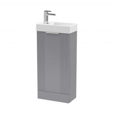 400mm Floor Standing Bathroom Vanity Unit – Compact Ensuite Cloakroom Basin