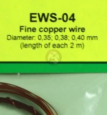 Eureka XXL Fine Copper Wires 0.35mm 0.38mm 0.40mm (3 wires, each 2m long) EWS-04