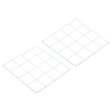 Wire Grid Panel White Wall Photo Display Decorative Hanging Organizer 8x8 2PCS