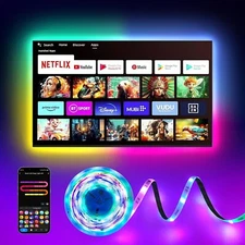 Pak RGB+IC LED Strip Lights, 16.4ft Smart LED Lights for Bedroom & TV