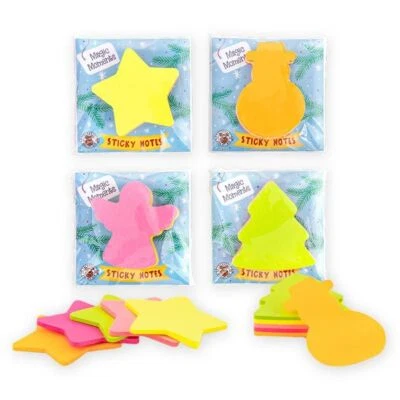 TRENDHAUS Sticky Notes Haftnotizen Klebezettel Blöcke Weihnachten Stern Engel Baum Schnee