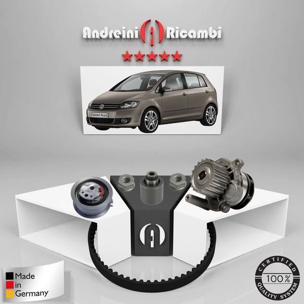 Set Vertrieb + Wasserpumpe Volkswagen Golf Plus 2.0 Tdi 103KW 140CV 2010->-image