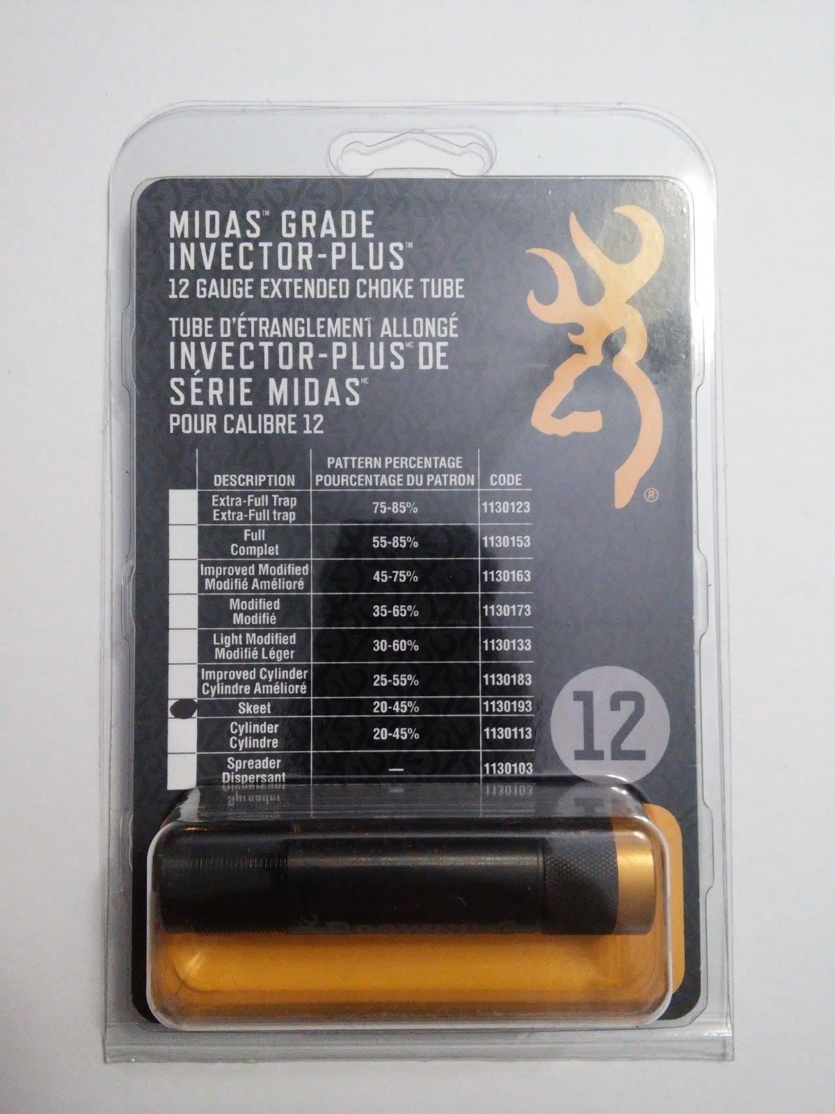 Browning 1130193 Midas Invector Plus choke 12ga Skeet Extended Black 23614007814 eBay
