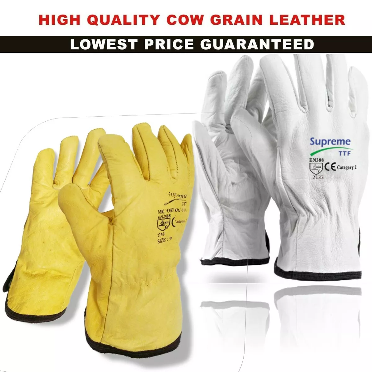 Lorry drivers leather sales work gloves