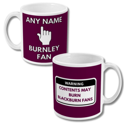Burnley Fußball Tasse personalisiert Fan Geschenk lustig Geburtstag unhöflich Tasse Papa Sohn