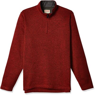 Wrangler Men's Long Sleeve Fleece Quarter-Zip Sweater | Bossa Nova | XX-Large