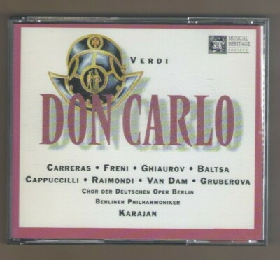 VERDI: DON CARLO (OPERA IN 4 ACTS) cd THREE 3 DISC SET - JOSE