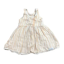 Sweet Honey Clothing Company Sleeveless 100% Cotton Dress Crochet Trim Girls 2T