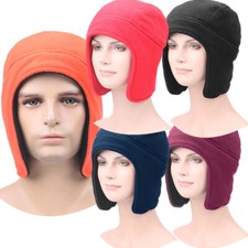 Winter Women Men Earflap Warm Hat Ski Snow Cap Windproof Mask for Cold Weather