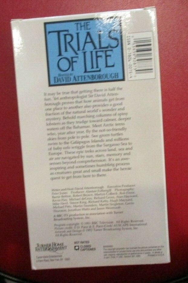 The Trials of life - Finding the way (VHS 1992) | eBay 