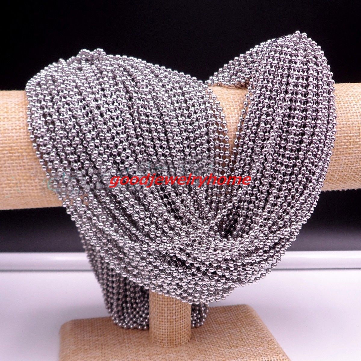 Wholesale In Bulk Stainless Steel 1.5-6MM Lot DIY Ball Chain Necklace 16-36"