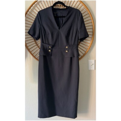 NWT Escada Dajadanan V-Neck sailor  Sheath Dress size 38/8