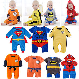 Toddler Infant Kids Baby Boy Hero Cotton Romper Jumpsuit Bodysuit Clothes Outfit