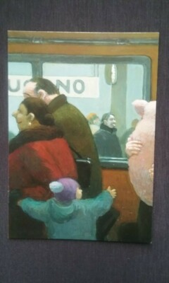 Michael Sowa Postcard Im Zug  #5330