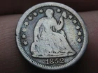 1852 O Seated Liberty Half Dime- New Orleans, VG Details
