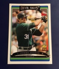 2006 Topps # 23 JONNY GOMES ROOKIE Boston Red Sox All Star Gold Cup WS HR HOT $$